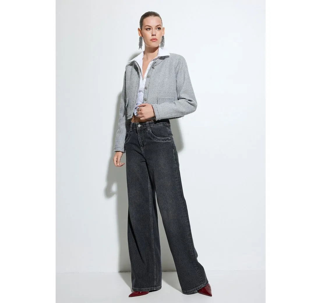 KOTON Jackenblazer Regular Tweed