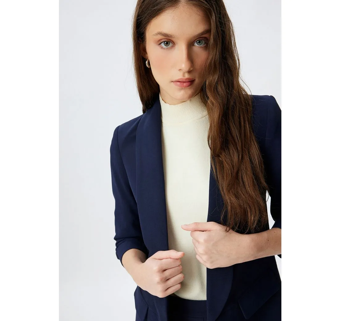 KOTON Jackenblazer Regular Umschlagkragen