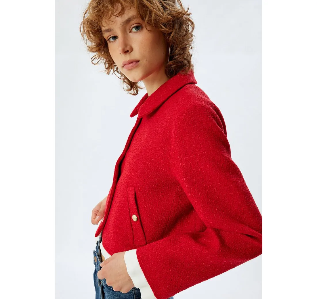 KOTON Jackenblazer Slim Tweed Jackenblazer