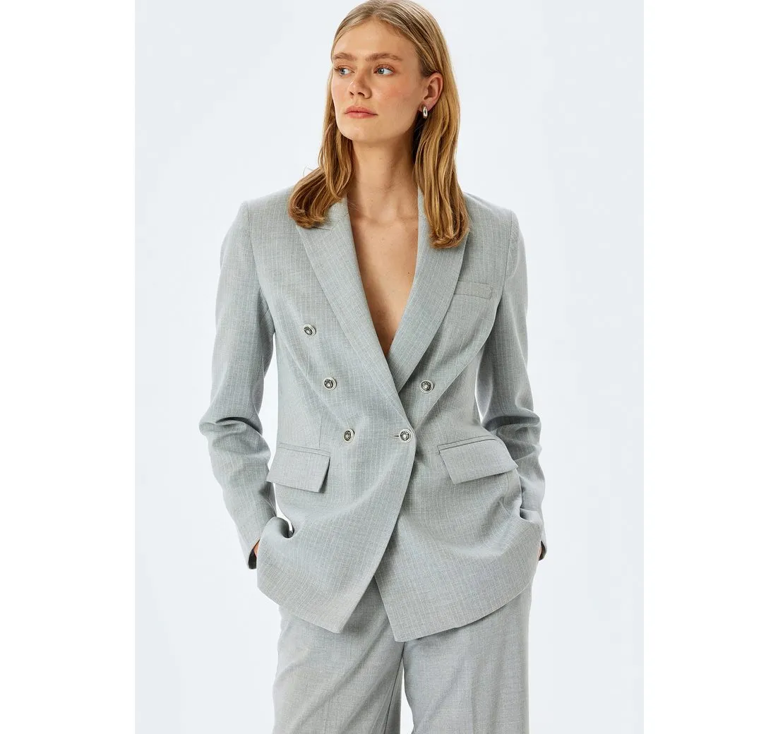 KOTON Jackenblazer Slim Umschlag Jackenblazer