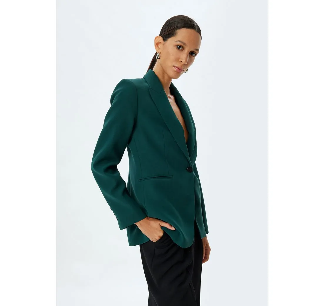 KOTON Jackenblazer Straight Jacket Kragen