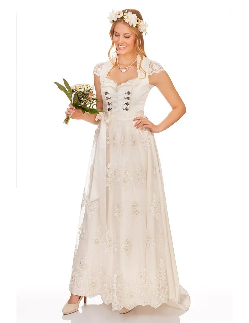 KRÜGER COLLECTION Dirndl Dirndl lang 2tlg. - ANNELIEB lang - ecru