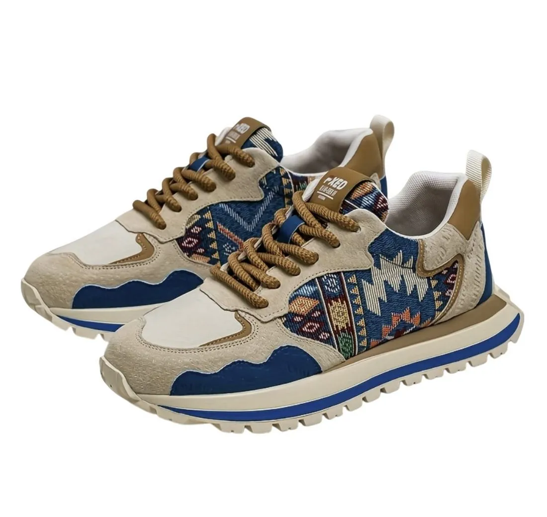 LALE COLLECTION® Herren Sneaker Vintage Design Kilim-Muster Mode Fashion Sneaker Kilim-Muster, Design