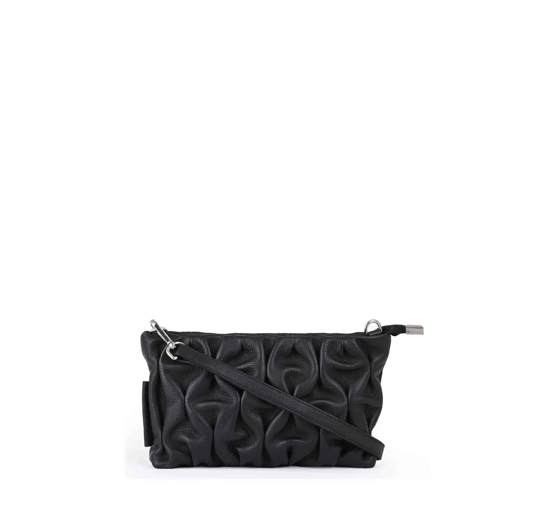 Lara Laurén Abendtasche ALVA Clutch Abendtasche Leder kleine Tasche Knautschtasche