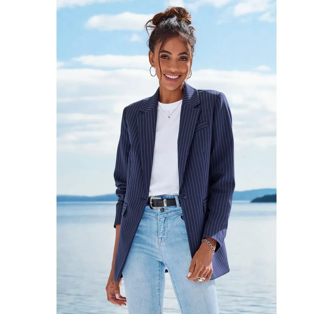 LASCANA Jackenblazer mit Nadelstreifen