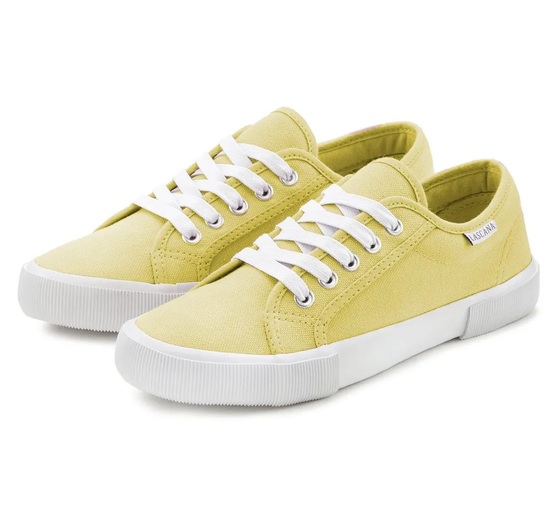 LASCANA Sneaker aus Textil, Schnürhalbschuh, Freizeitschuh