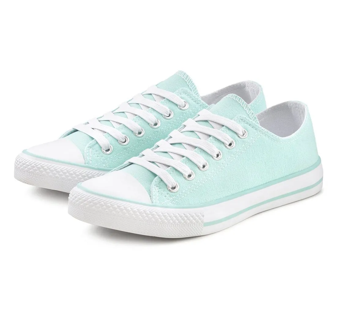 LASCANA Sneaker Schnürhalbschuh, Freizeitschuh aus Textil