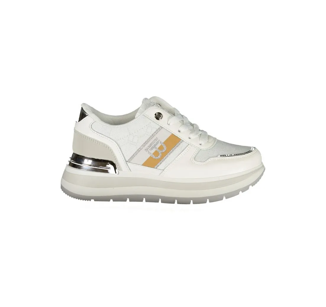 LAURA BIAGIOTTI Sneaker Damen Weißer Sportschuh: Kalbsleder