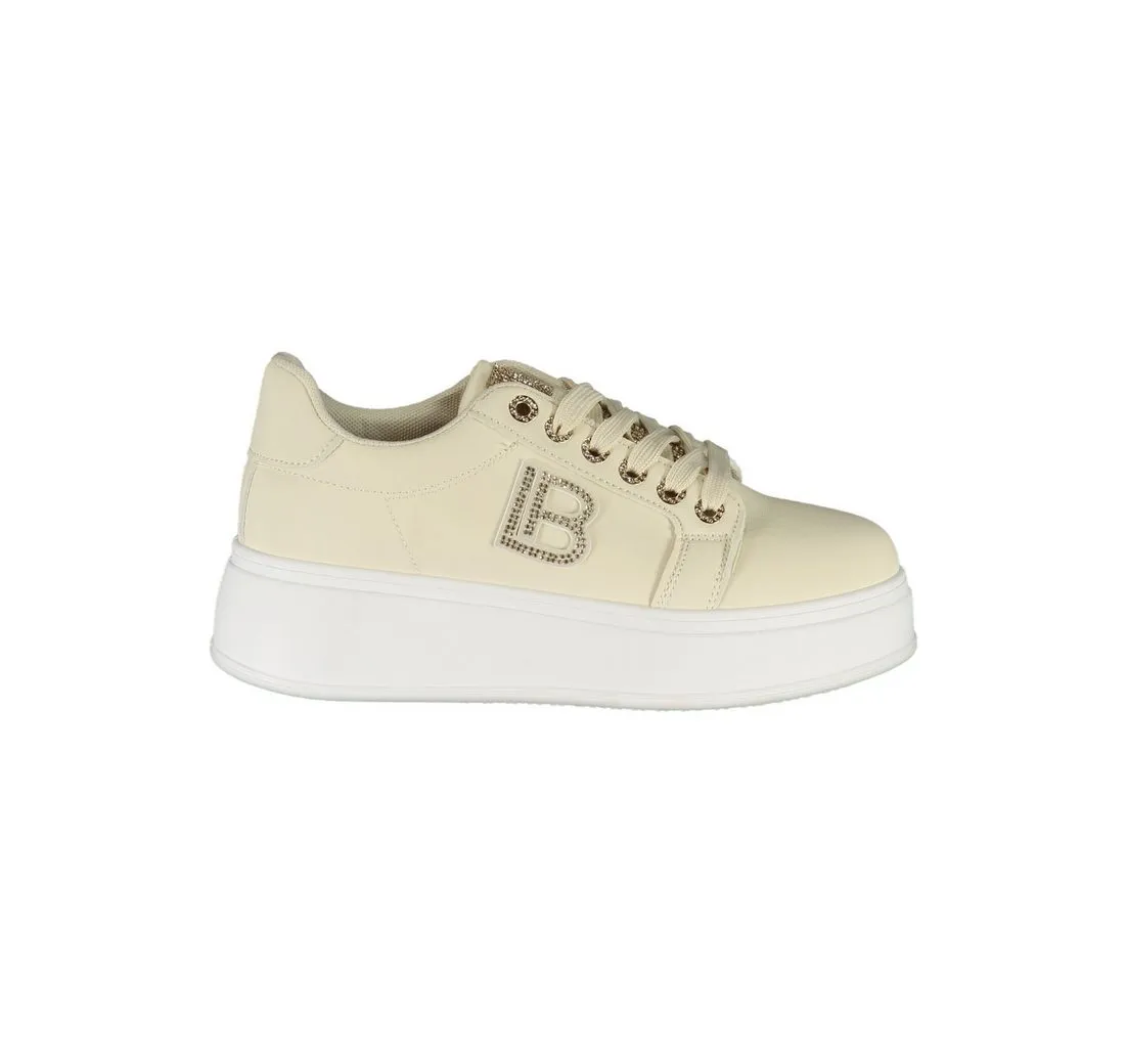 LAURA BIAGIOTTI Sneaker Eleganter Damensneaker in Beige mit Keilabsatz und