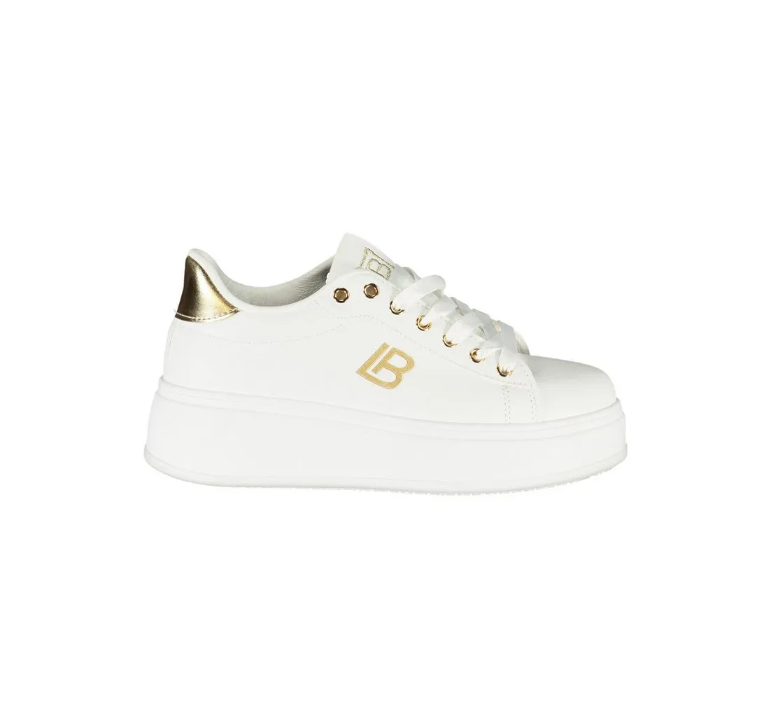 LAURA BIAGIOTTI Sneaker Eleganter Damensneaker Weiß aus Leder, Strass, 4