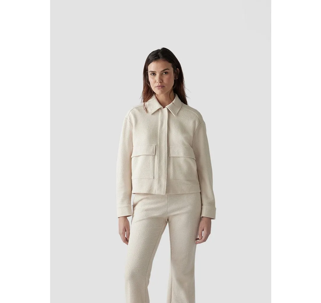 LECOMTE Blouson LeComte Jacke mit aufgesetzten Taschen und Hemdkragen