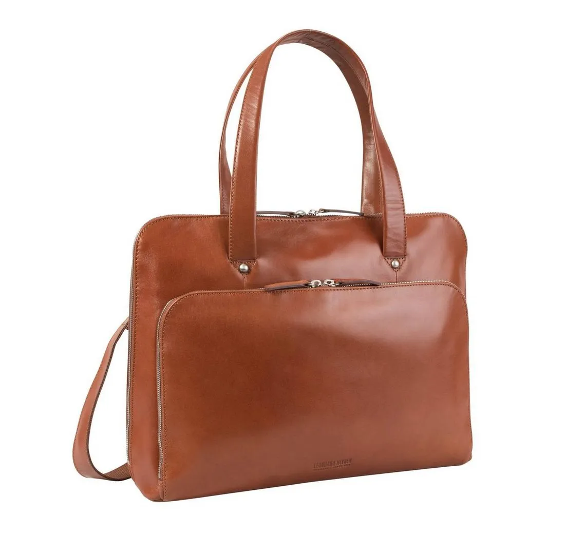 Leonhard Heyden Aktentasche Briefcase 1 Compartment (Set, 2-tlg), aus echtem Rindsleder