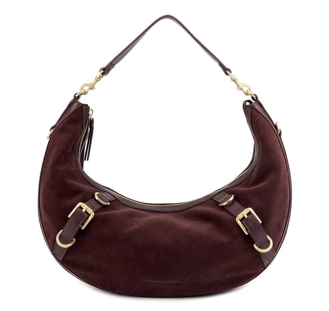 Les Visionnaires Schultertasche Enya, Leder