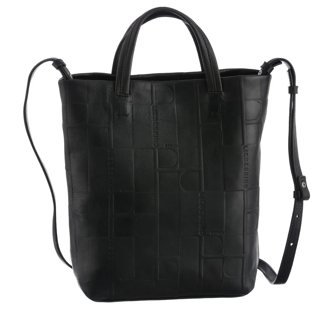 Liebeskind Berlin Umhängetasche Satchel S KAYLA MONOGRAM SHEEP NATURAL, Henkeltasche Umhängetasche Schultertasche Tasche Damen