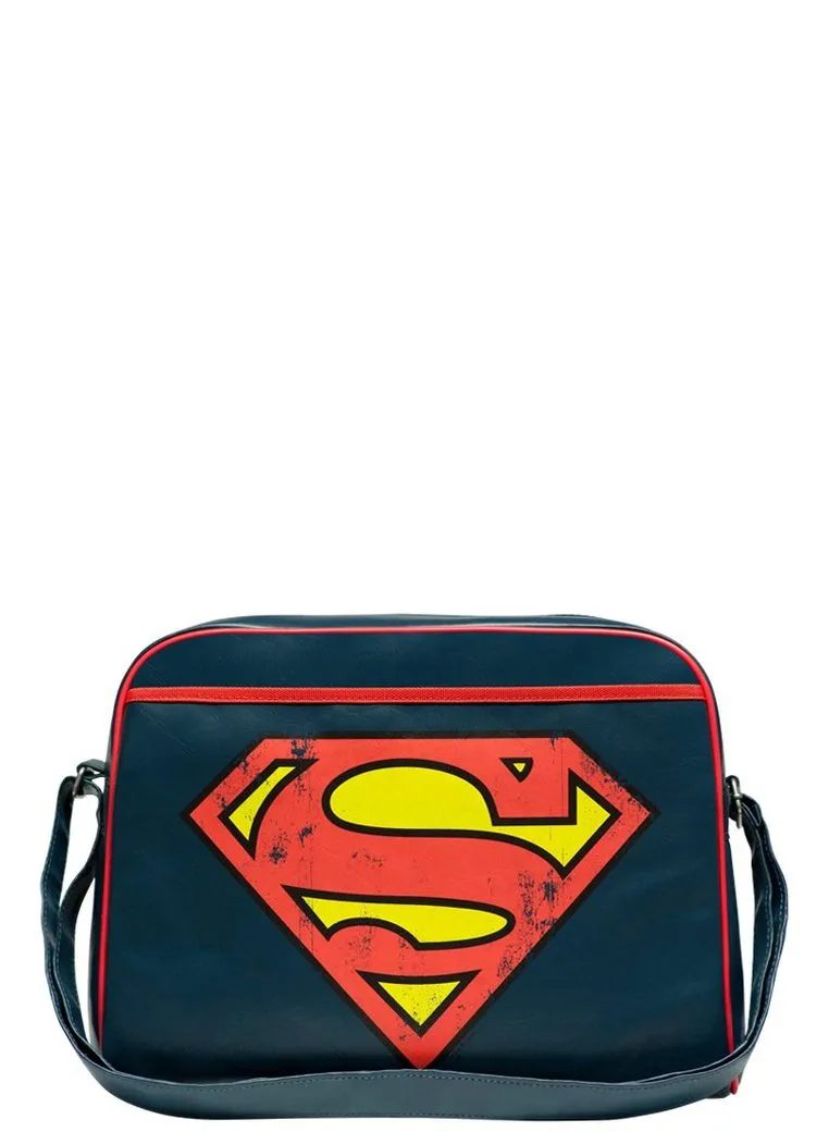 LOGOSHIRT Schultertasche Superman - Logo, mit coolem Superman-Logo