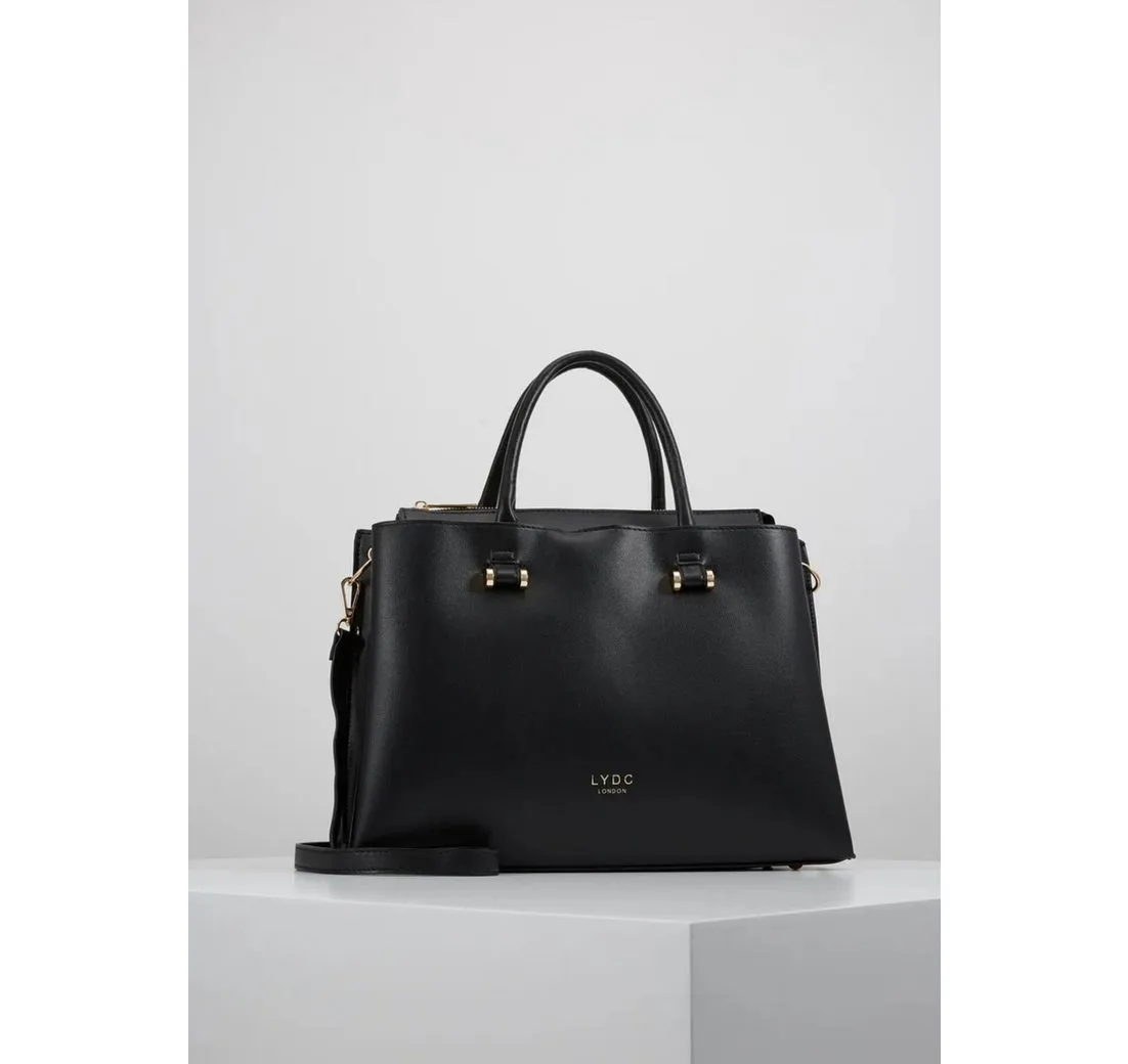 LYDC London Abendtasche Stylische LYDC London Handtasche – Schwarz, perfekt für Alltag & Büro, elegantes Design, ideal als Crossbody oder Schultertasche.