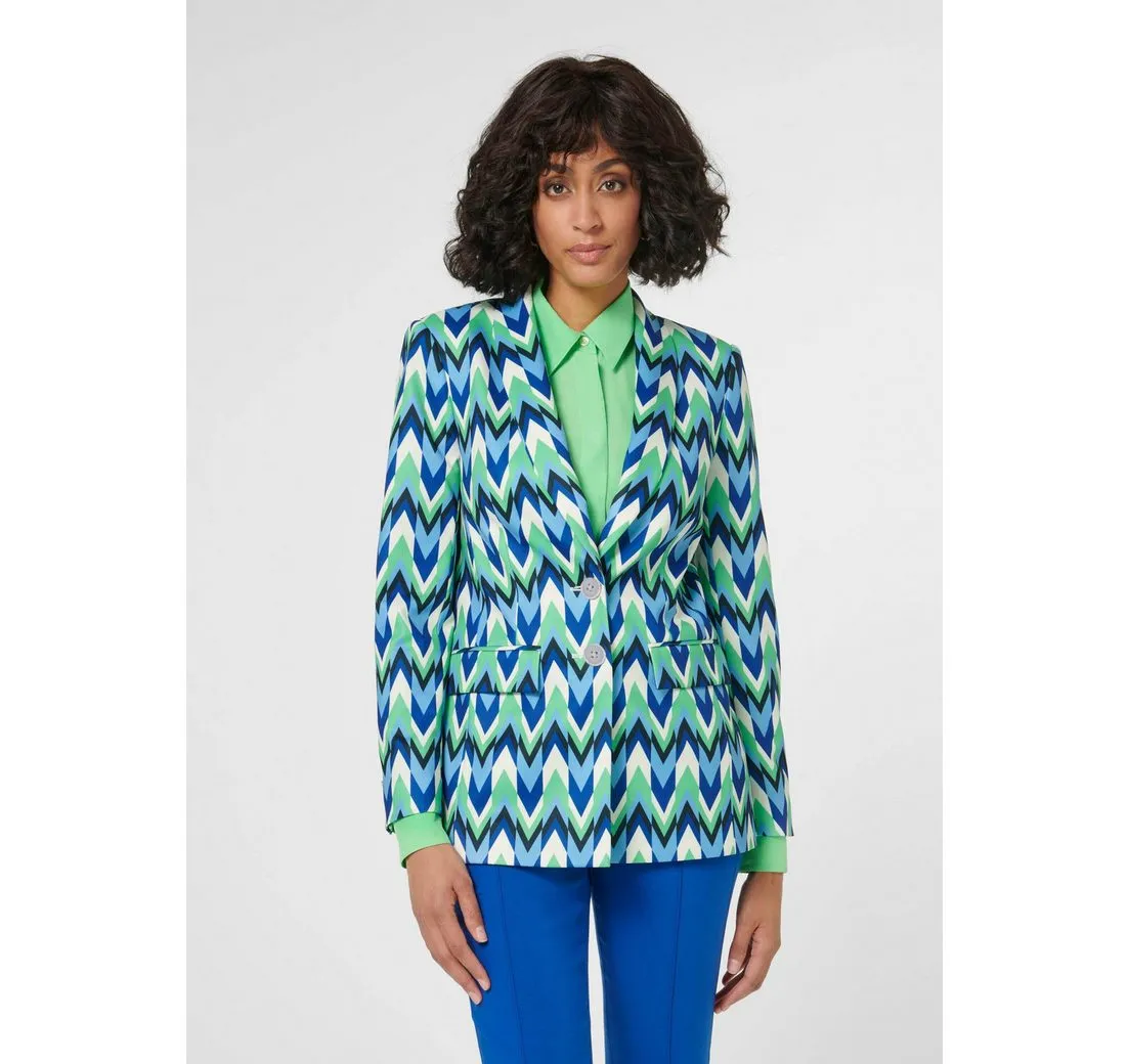 MADELEINE Kurzblazer Bedruckter Blazer mit Schalkragen