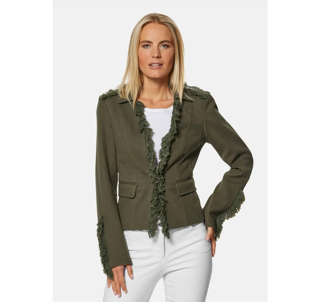 MADELEINE Kurzblazer Blazer mit Fransen