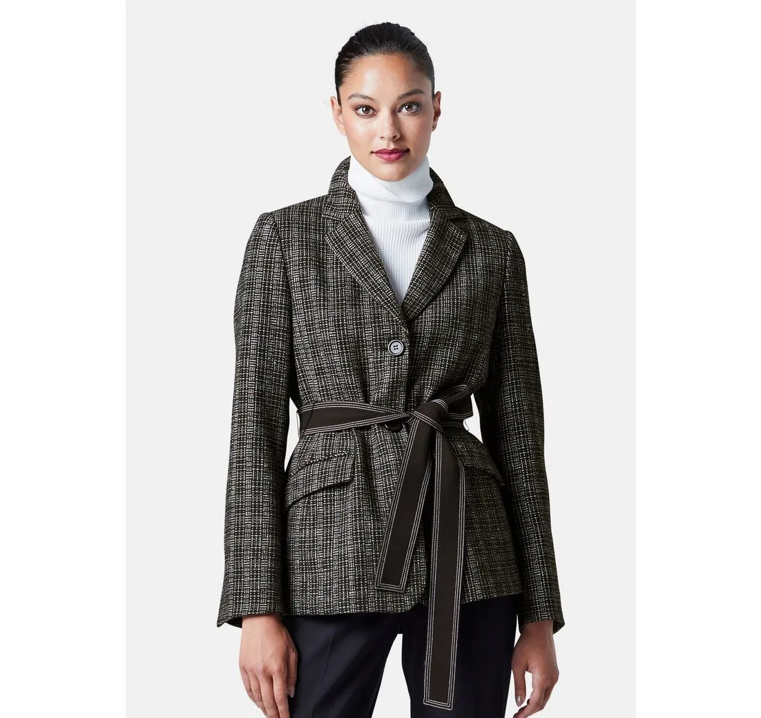 MADELEINE Kurzblazer Blazer mit Gürtel