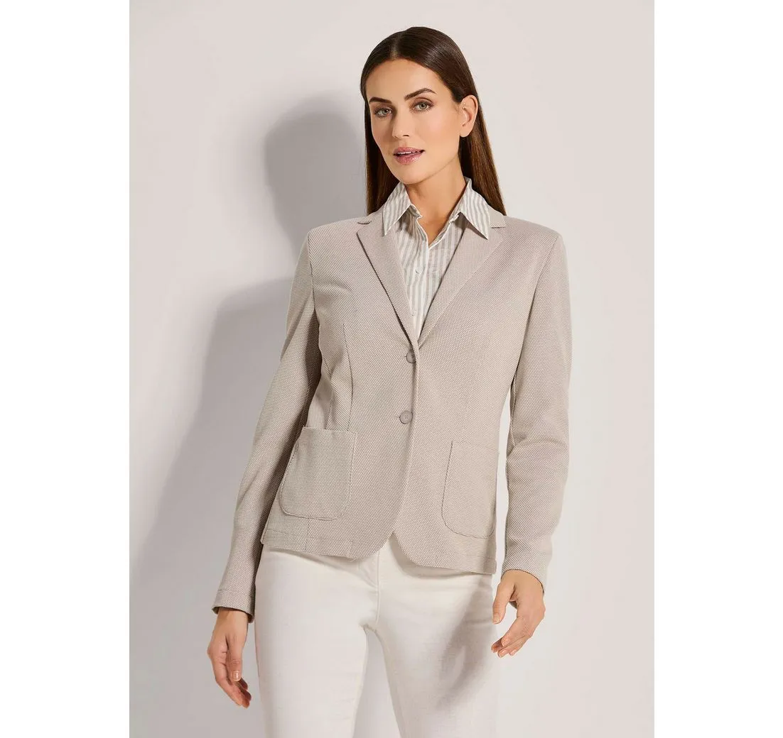 MADELEINE Kurzblazer Jersey-Blazer mit Struktur