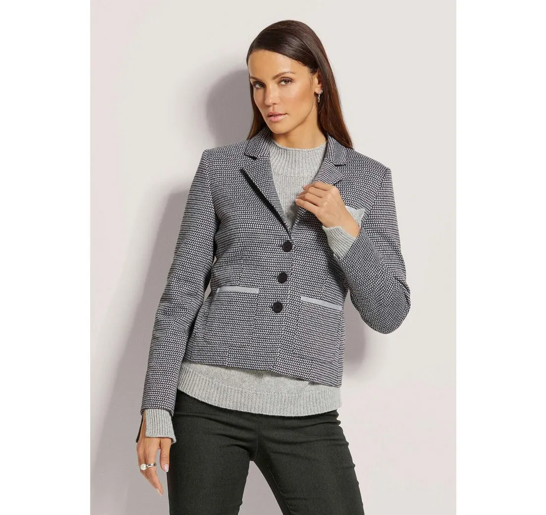 MADELEINE Kurzblazer Kurzblazer aus Struktur-Jersey