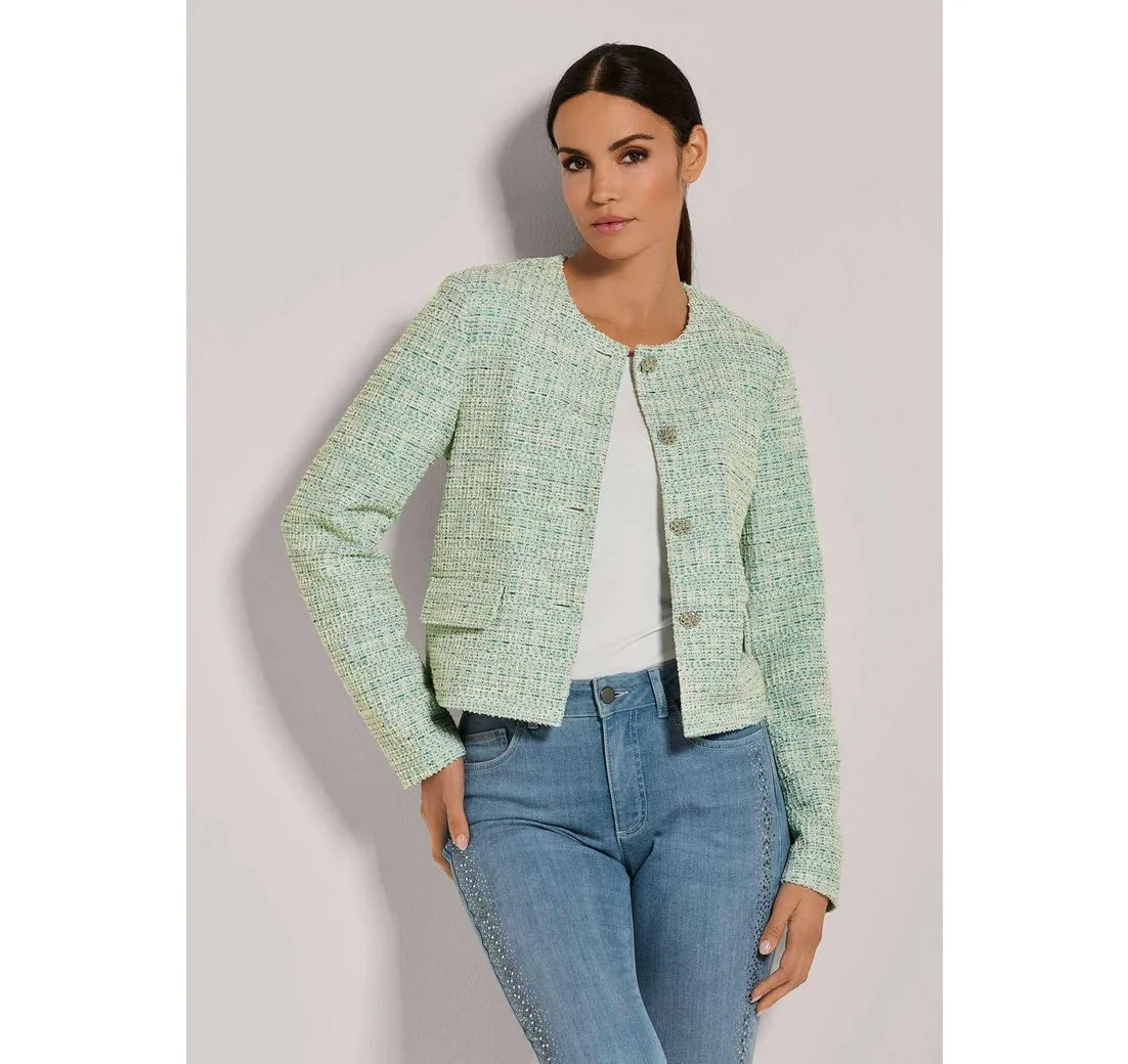 MADELEINE Kurzblazer Kurzblazer mit Glanz-Effekten