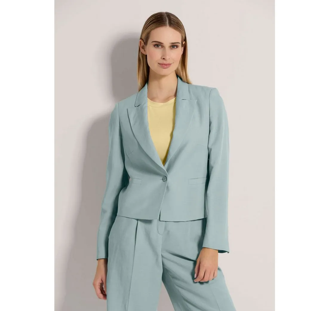 MADELEINE Kurzblazer Kurzblazer mit Leinen