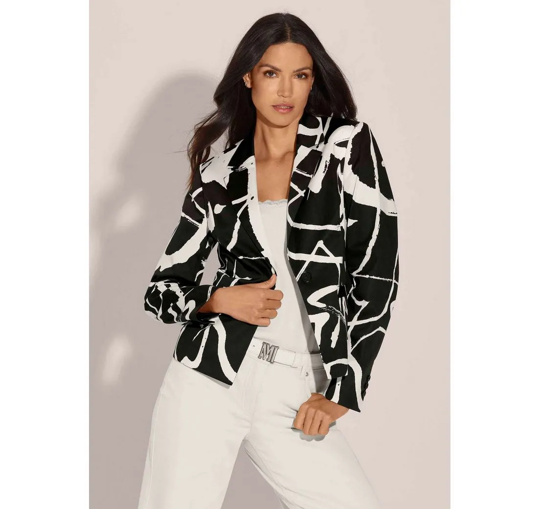 MADELEINE Kurzblazer Kurzblazer mit Unikat-Print