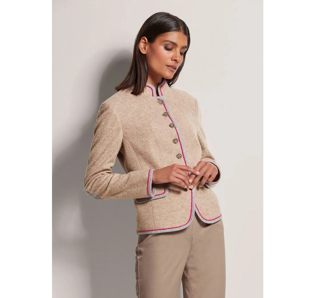 MADELEINE Kurzblazer Kurzer Blazer mit Wolle