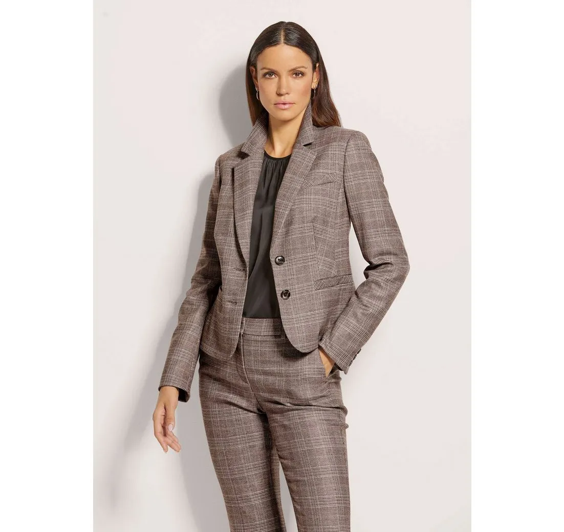MADELEINE Kurzblazer Kurzer Karo-Blazer