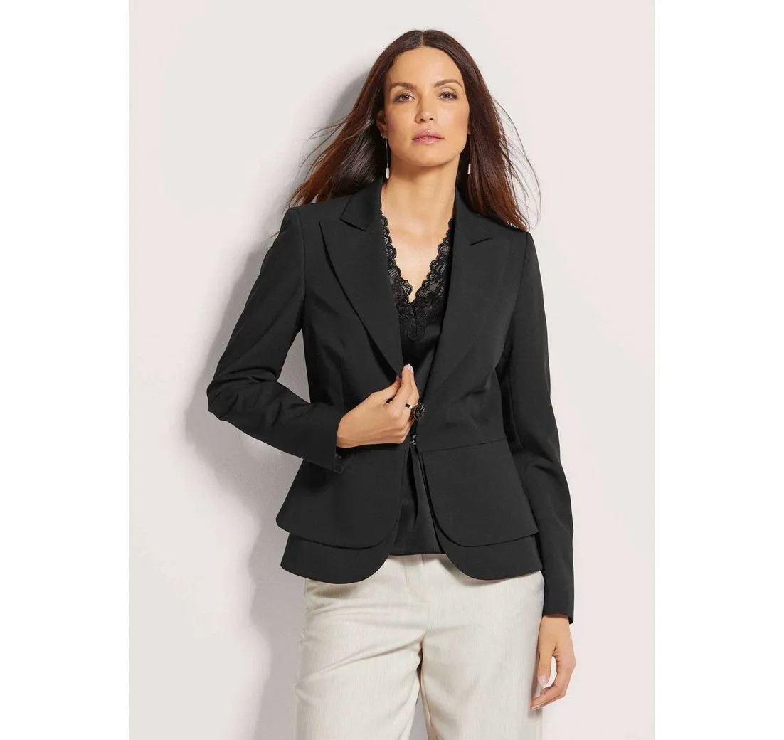 MADELEINE Kurzblazer Kurzer Schößchen-Blazer