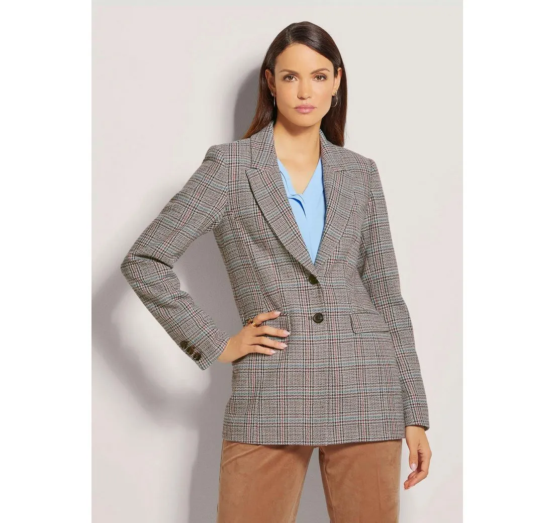 MADELEINE Kurzblazer Langer Blazer mit Wolle