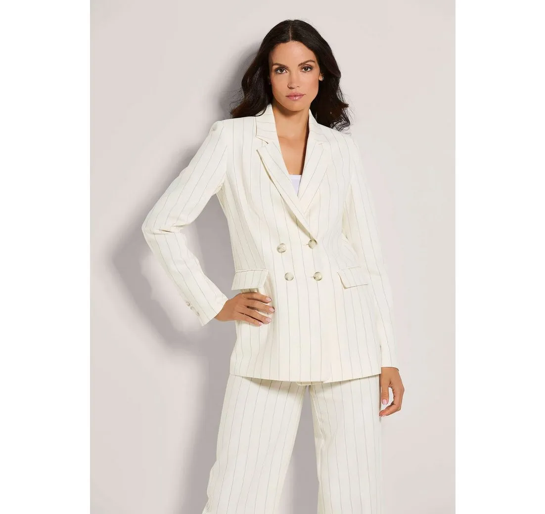 MADELEINE Kurzblazer Oversize-Blazer mit Nadelstreifen