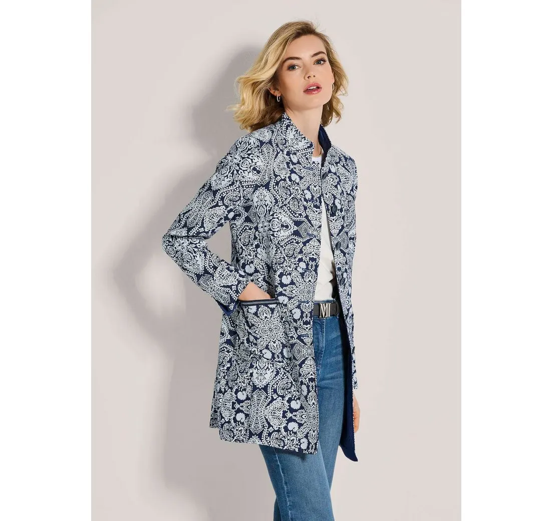 MADELEINE Longblazer Gehrock mit Jacquard-Muster