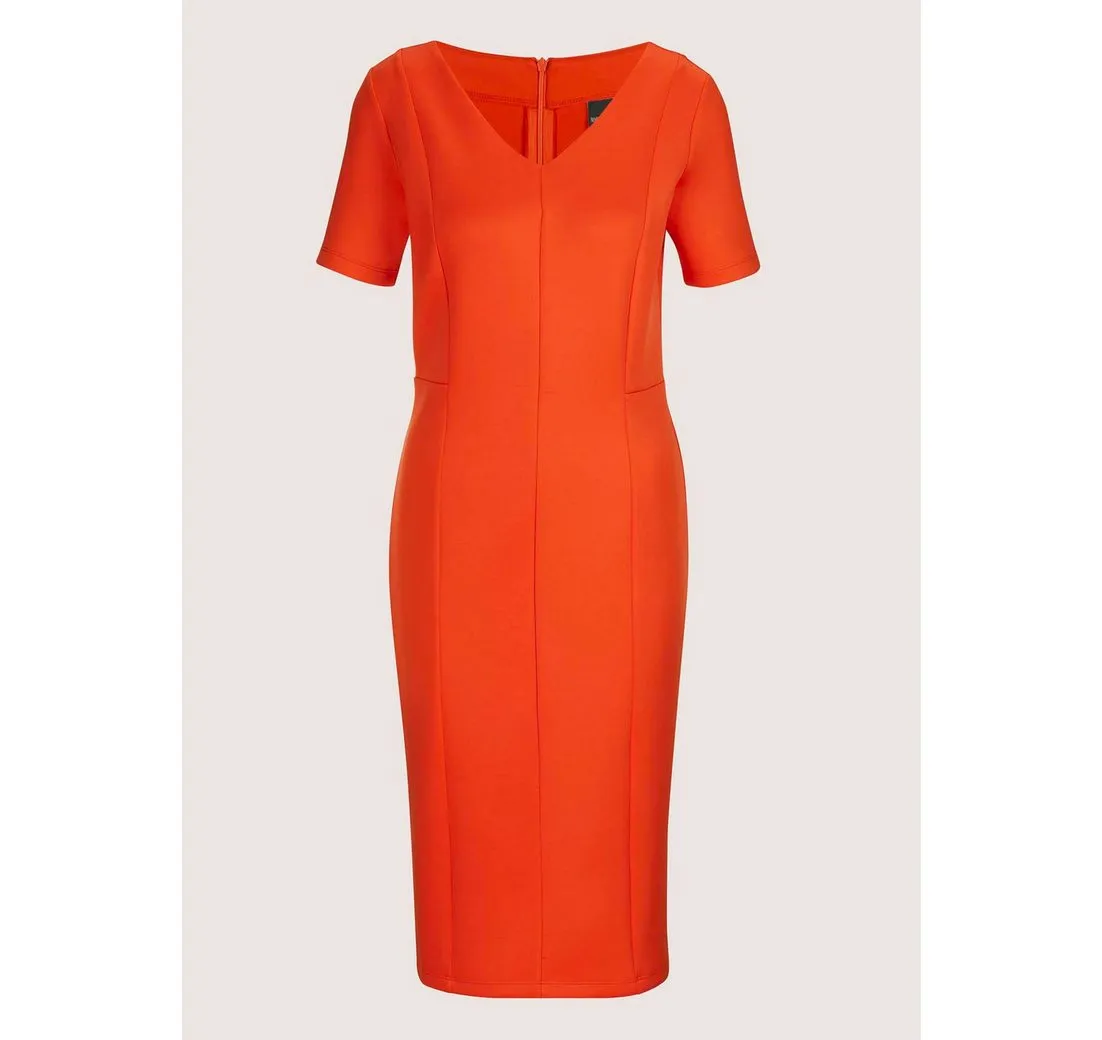 MADELEINE Maxikleid Etuikleid mit kurzen Ärmeln