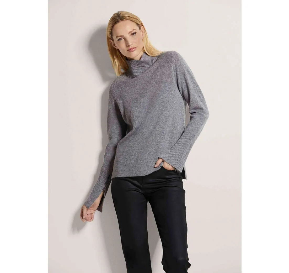 MADELEINE Strickpullover Stehkragen-Pullover