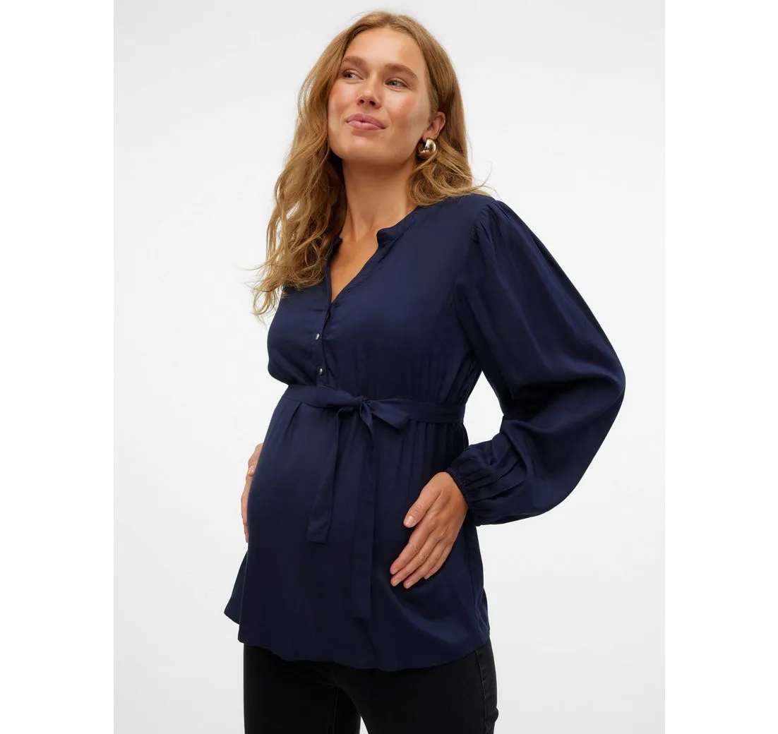 MAMALICIOUS Umstandsshirt MLMERCY LIA L/S WO TOP 2F NOOS