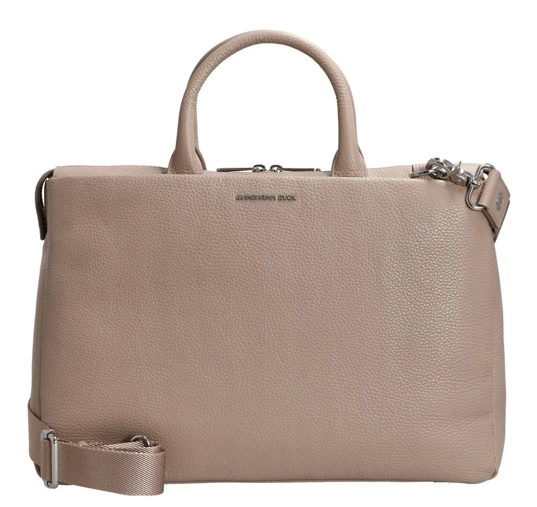 Mandarina Duck Henkeltasche Mellow Urban - Handtasche 40 cm (warm taupe)