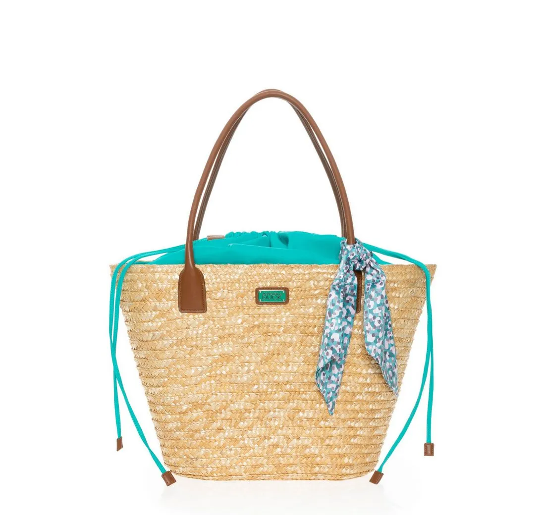 Mandarina Duck Schultertasche Seashell Straw Bag