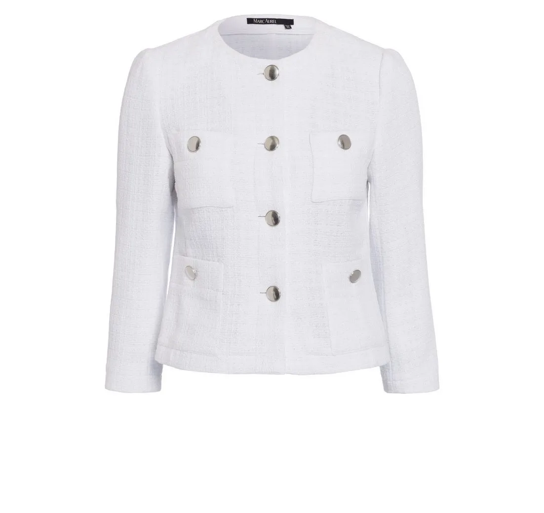 MARC AUREL Kurzjacke aus sommerlichen Bouclé mit Lurexgarn