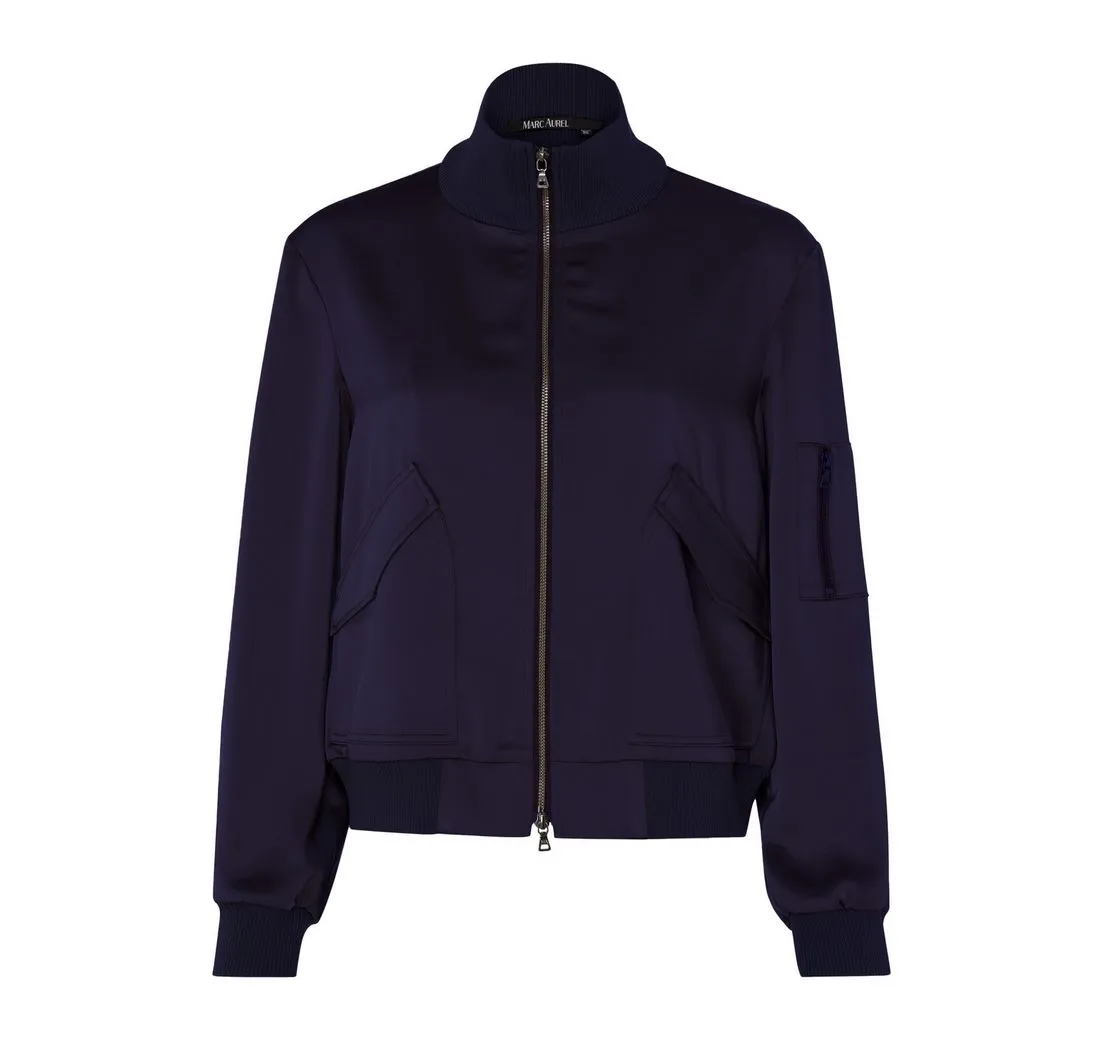 MARC AUREL Kurzjacke mit Strickbündchen