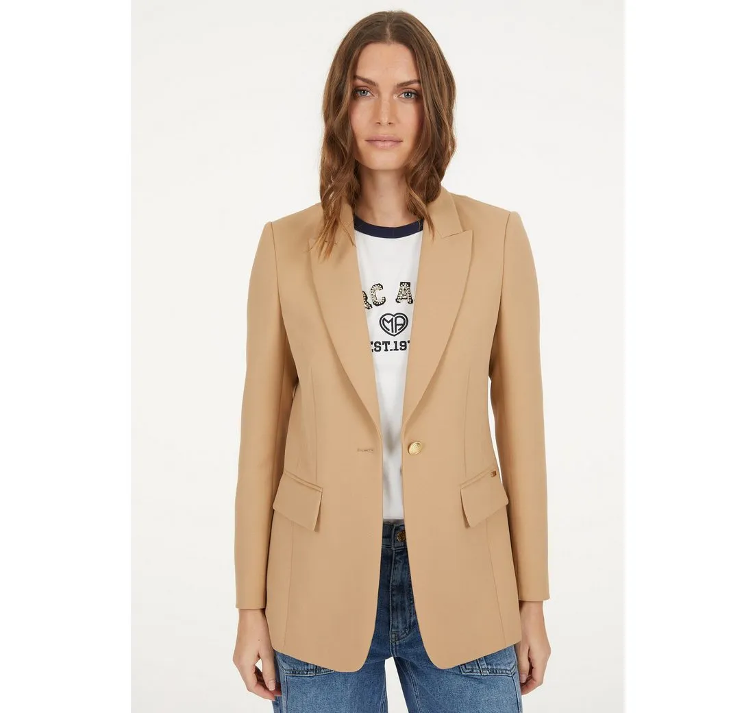 MARC AUREL Longblazer aus elatischem Twill