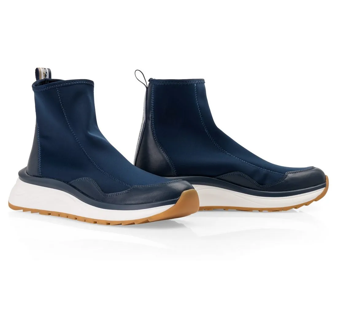 MARC CAIN Heartbreaker Slip-On Sneaker, Schlupf-Sneaker, Freizeitschuh, Sock Boots mit Plateausohle