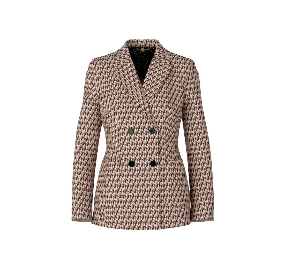 MARC CAIN Jackenblazer Blazer aus gemustertem Strick - Regular Fit