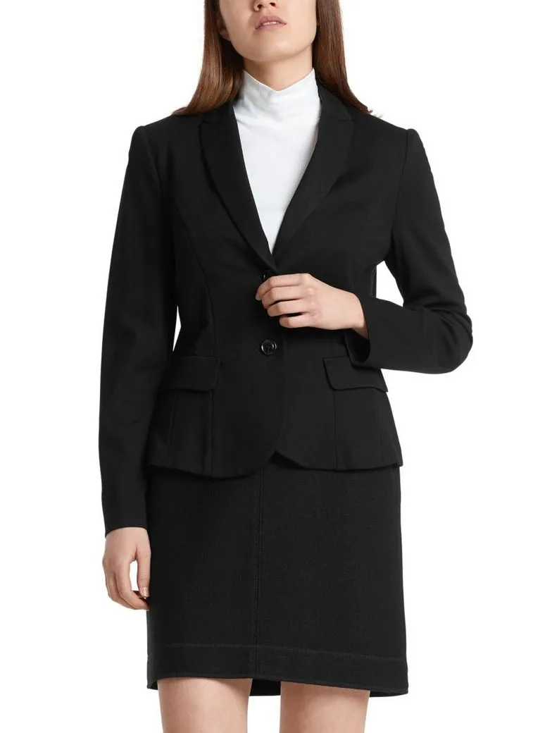 MARC CAIN Kurzblazer "Collection Essential" Premium Damenmode Leichter Blazer aus feinem Jersey