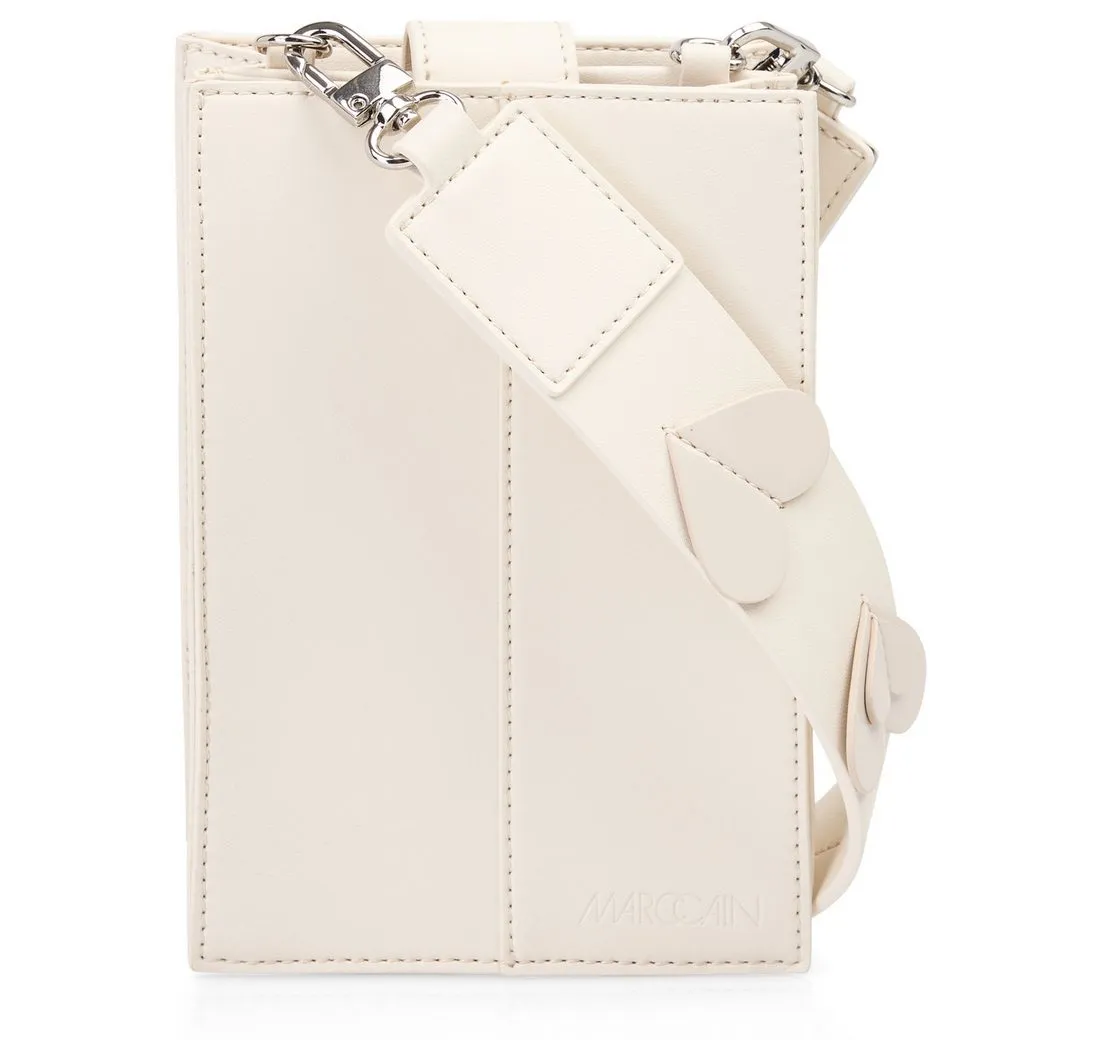 Marc Cain Mini Bag "Heartbreaker", Handytasche, Geldbörse, Crossbody Bag mit abnehmbarem Umhängeriemen