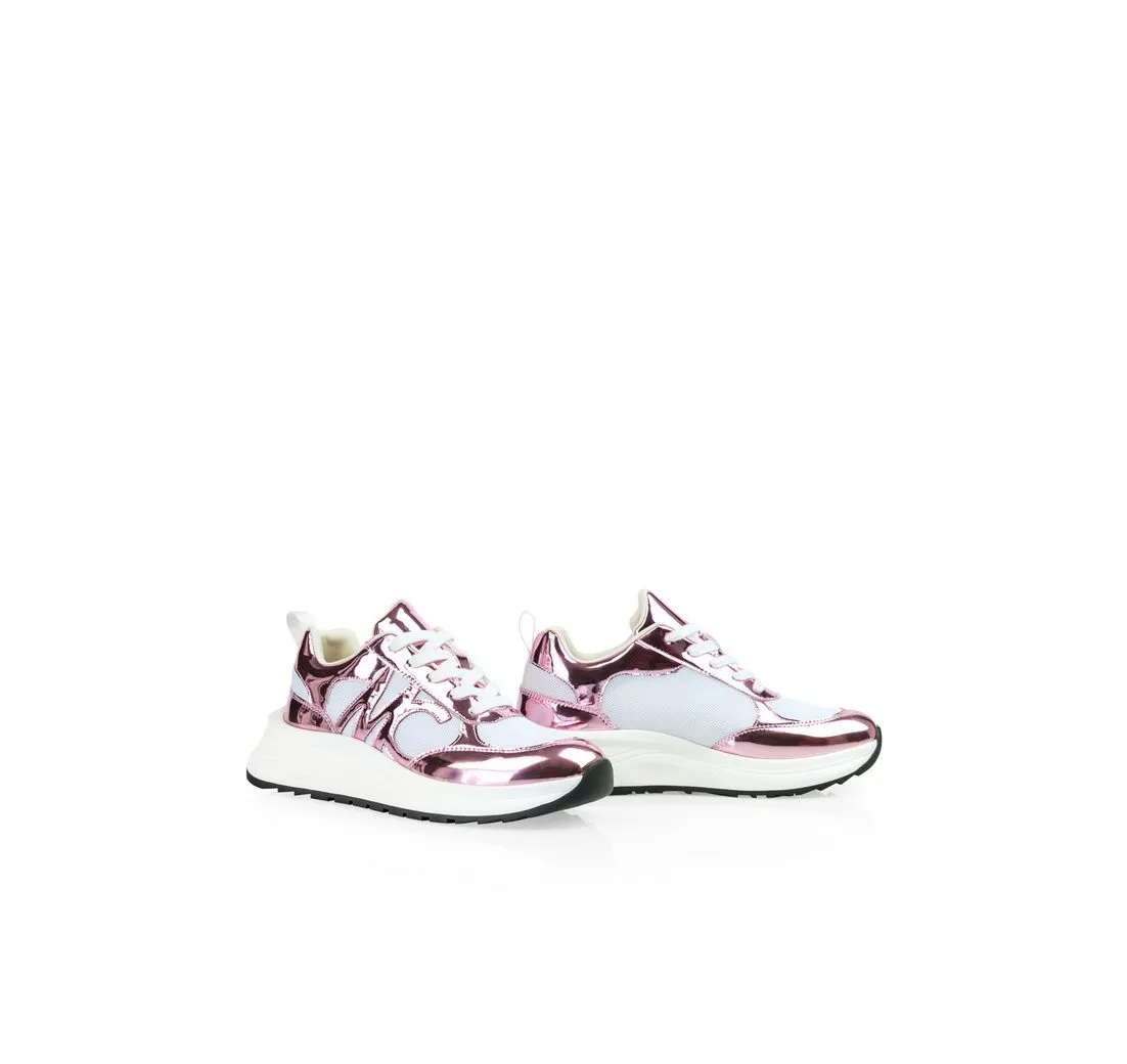 MARC CAIN "Sky Colours" Plateausneaker, Chunky Sneaker im Metallic Look