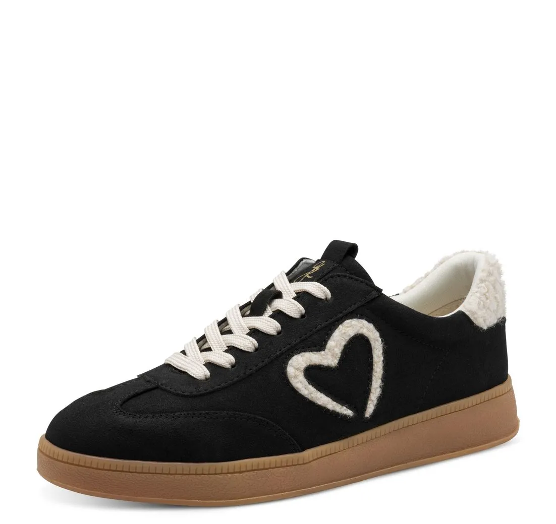 MARCO TOZZI BY GMK Plateausneaker, Freizeitschuh, Halbschuh, Schnürschuh mit Plüsch-Details
