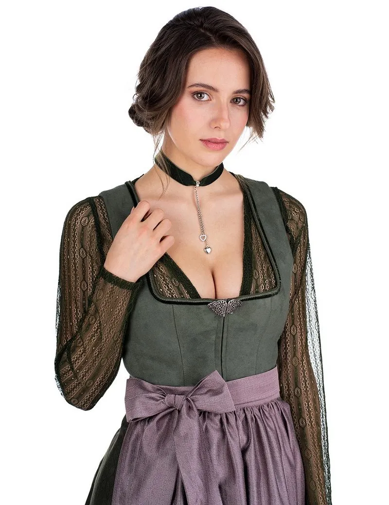 MARJO Dirndl Midi Dirndl 2tlg. - VERONIKA - moos/mauve light