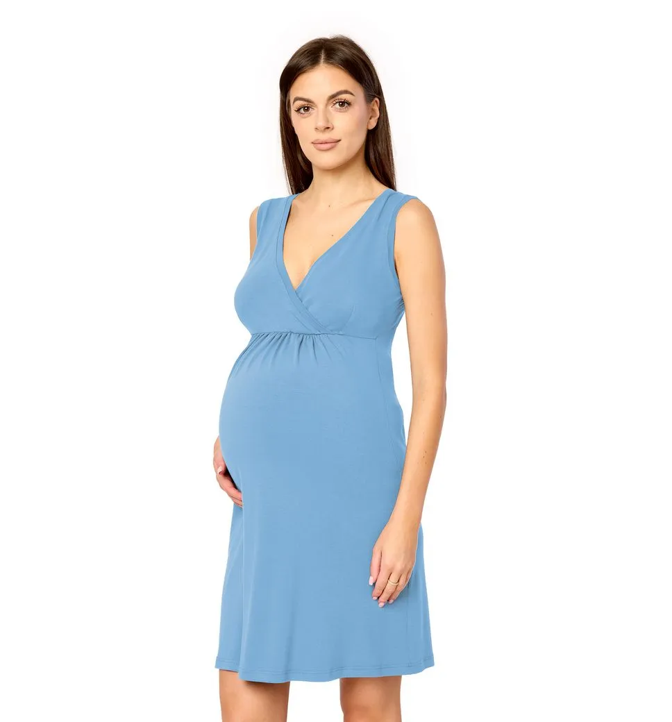 MERRY STYLE Umstandsnachthemd Nachthemd Damen Schwangerschaft Stillnachthemd Nachtwäsche MS10-467 (1-tlg)